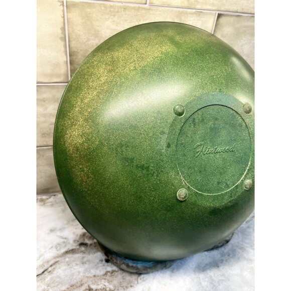 Vintage Fleetwood Green Mid Century Modern 13" Salad/ Serving Bowl Retro MCM - Picture 3 of 8